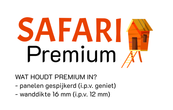 Safari Premium houten speelhuisje Neushoorn Safari Premium houten speelhuisje Neushoorn