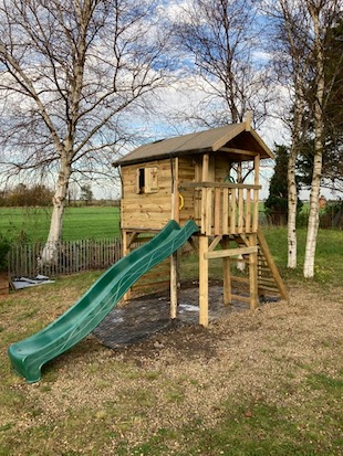 Australië Bedrog Installeren Speelhuis en speeltoestel :: Huisjes & toestellen op palen :: Hoogte 150 ::  Wistler Park treehouse