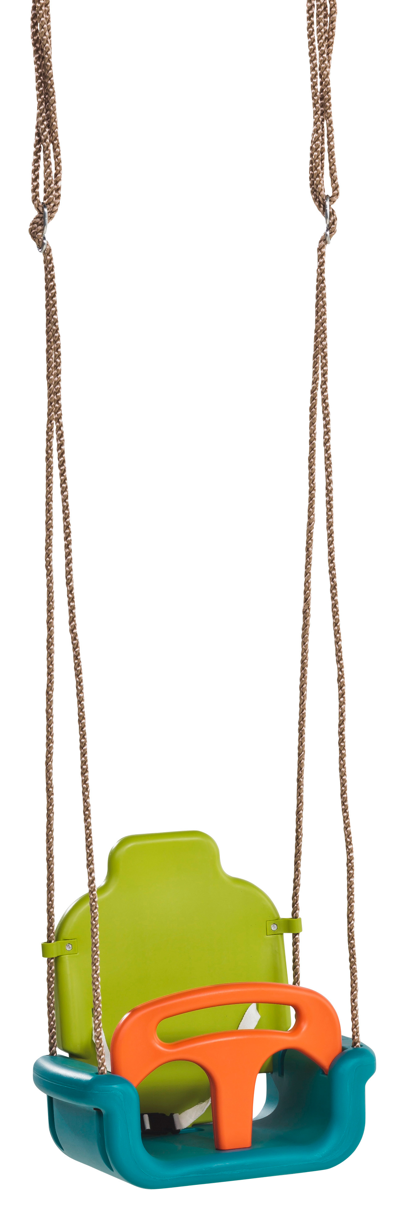 Babyzitje meegroeizitje 3 in 1 | Limoengroen / Turquoise / Oranje