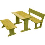 Picknickset douglas - groen geïmpregneerd