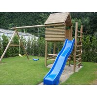 Speeltoestel De Boomhut incl. glijbaan en schommel aanbouw