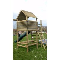 Speeltoestel De Boomhut incl. glijbaan en schommel aanbouw