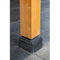 Verankering tuinhuis poer