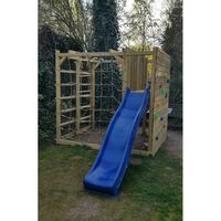 Klimtoestel Slingeraap met glijbaan