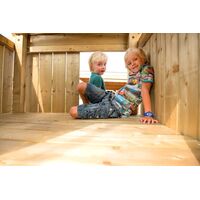 Speeltoestel Compact met aanbouwschommel en glijbaan