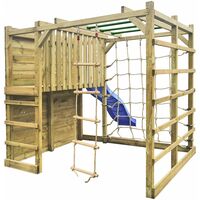 Klimtoestel Slingeraap met glijbaan