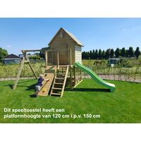 Speeltoestel Multi-Fun | Pakket Koolmees - Platformhoogte 120 cm