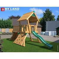 Hy-Land Q3 groene glijbaan kunststof