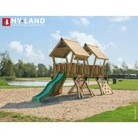 Hy-Land Q4 groene glijbaan kunststof