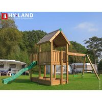 Hy-Land P3s groene glijbaan kunststof