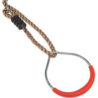 Metalen ringen met kunststof - Rood