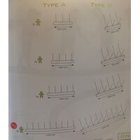 Touw schommel type B - Afmetingen
