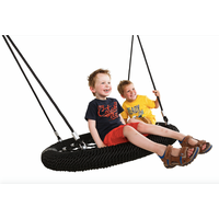 Nestschommel ovaal - zwart