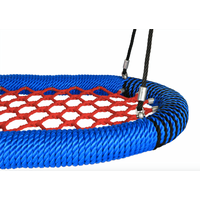 Nestschommel ovaal - blauw/rood