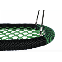 Nestschommel ovaal - groen/zwart