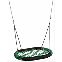 Nestschommel ovaal - groen/zwart