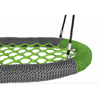 Nestschommel ovaal - groen/grijs