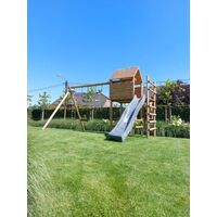 Speeltoestel De Boomhut incl. glijbaan en schommel aanbouw