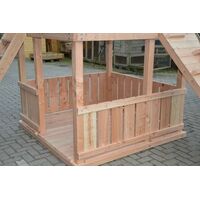 Speeltoestel Bonobo | Douglas hout - incl. glijbaan, klimwand, trap, speelhuis en terras