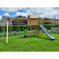 Speeltoestel De Boomhut incl. glijbaan en schommel aanbouw