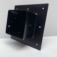 Muurbeugel / Paalhouder - Zwart