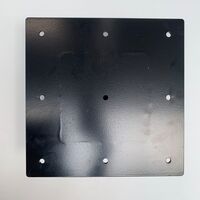 Muurbeugel / Paalhouder - Zwart