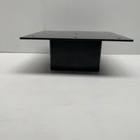 Muurbeugel / Paalhouder - Zwart