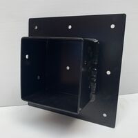 Muurbeugel / Paalhouder - Zwart