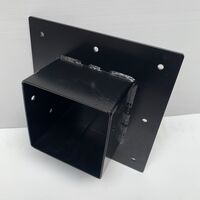 Muurbeugel / Paalhouder - Zwart