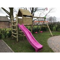 Speeltoestel De Boomhut incl. glijbaan en schommel aanbouw