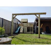 Houten schommel - Koe