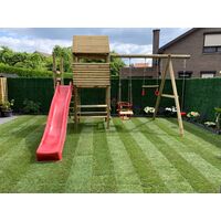 Speeltoestel De Boomhut incl. glijbaan en schommel aanbouw