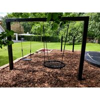 Houten schommel - Koe