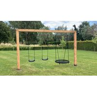 Houten schommel - Koe