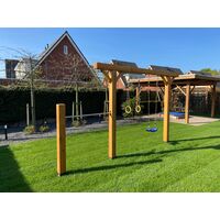 Houten schommel - Koe