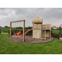 Houten schommel - Koe