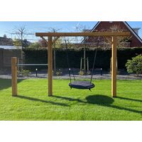 Houten schommel - Koe