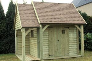 Tuinhuis met zadeldak - Welles Tuinhout