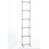 Houten touwladder (zwart touw)