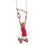 Trapeze met kunststof ringen - Rood